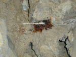 This picture shows just how much damage leaving a couple of batteries in a cave can cause!