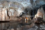 Rimstone dam in Hidden Cave.